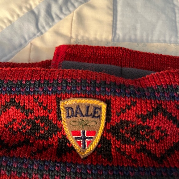 Dale of Norway Red and Gray Knit Headband - Picture 4 of 5